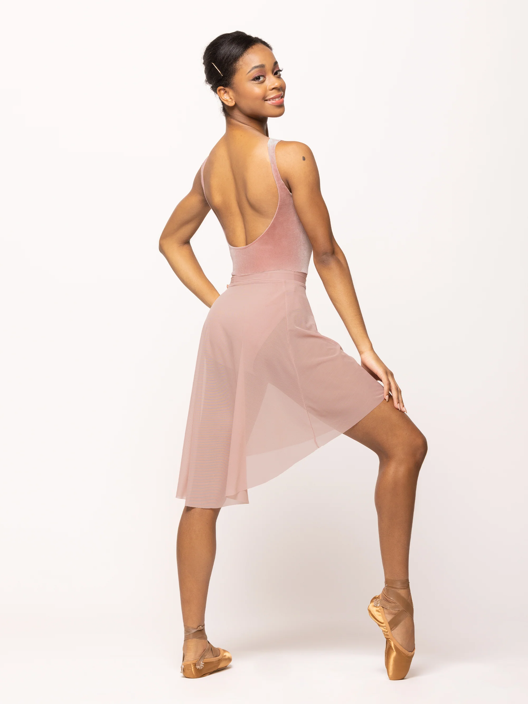 Allison Dusty Rose Velvet Leotard RTW - Image 5