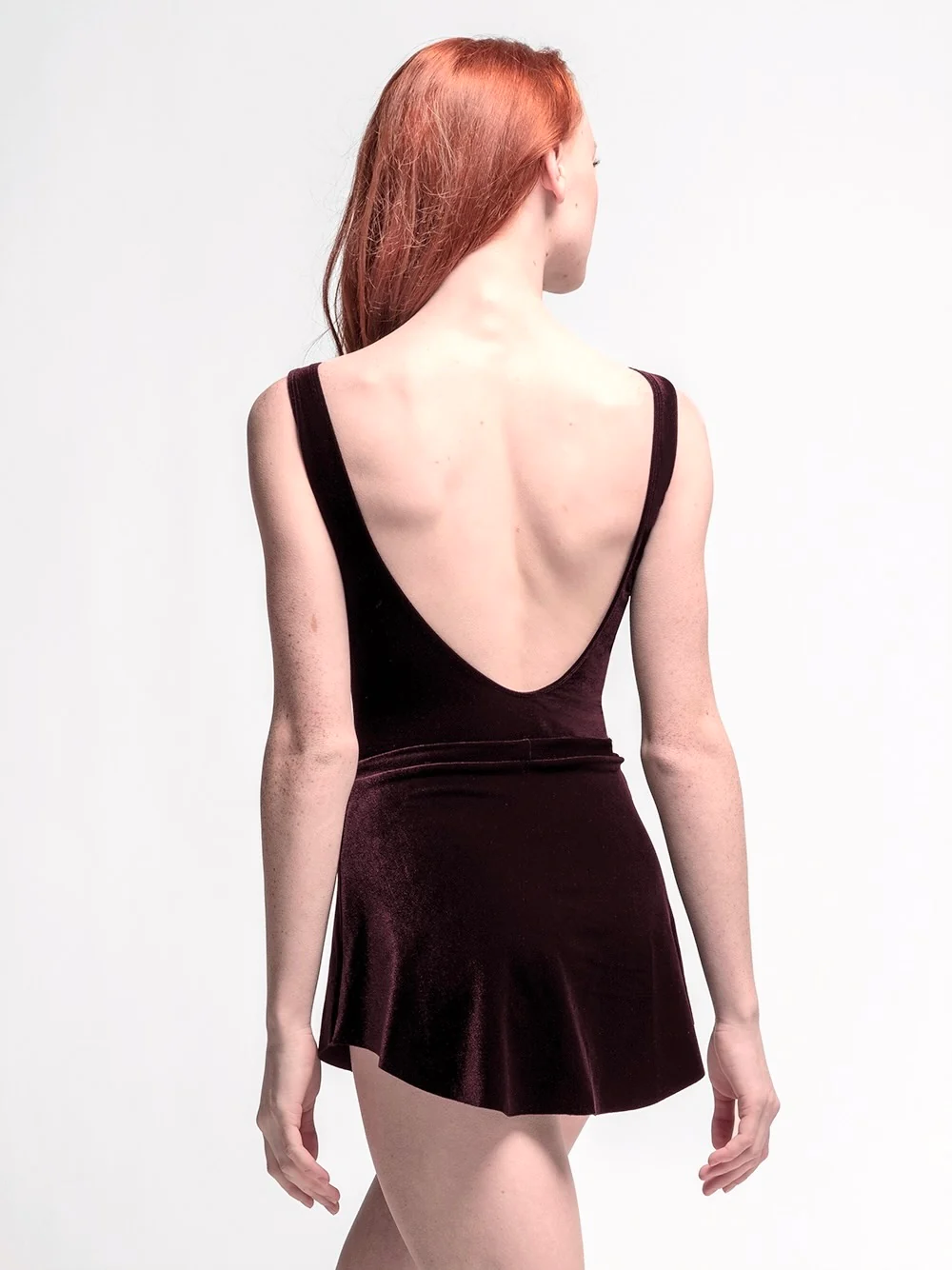 Allison Kids Sangria Velvet Leotard RTW - Image 8