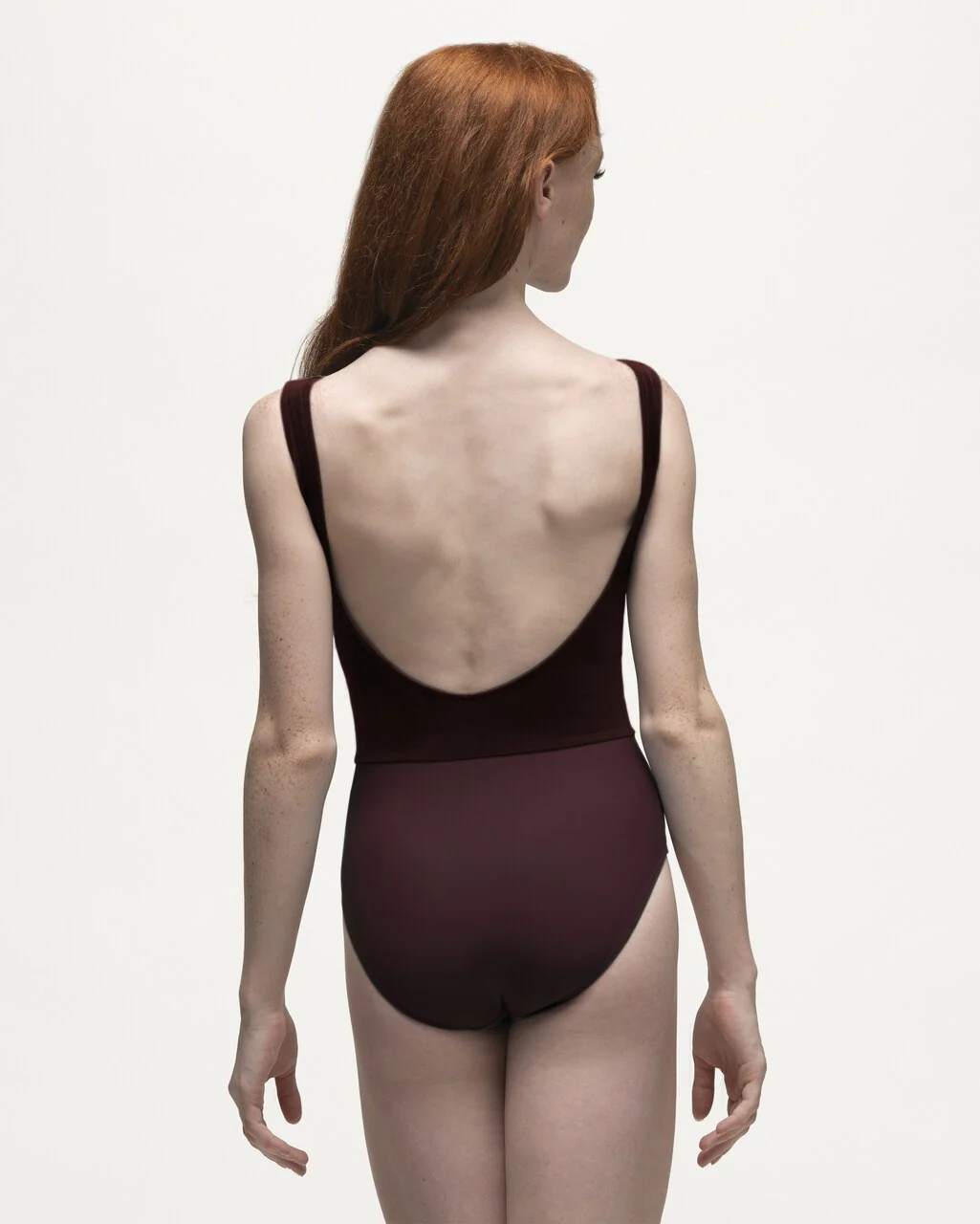 Allison Kids Spiced Wine Velvet Leotard RTW - Image 2
