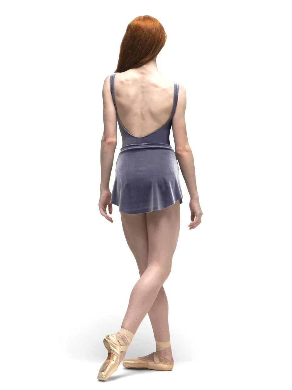 Allison Kids Wisteria Velvet Leotard RTW - Image 5