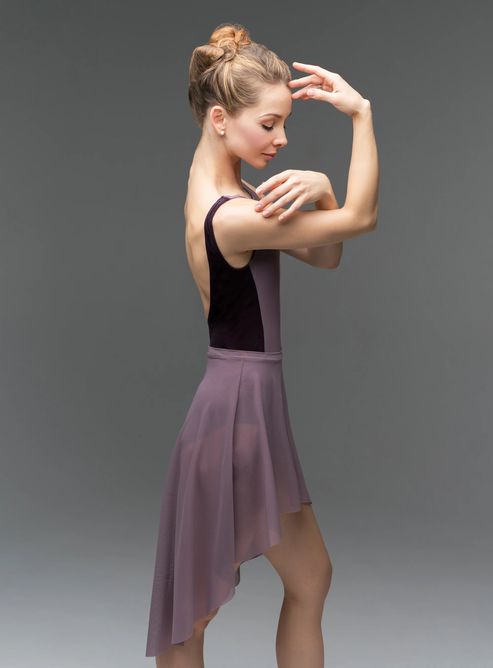 Allison Mauve Velvet Leotard RTW - Image 14