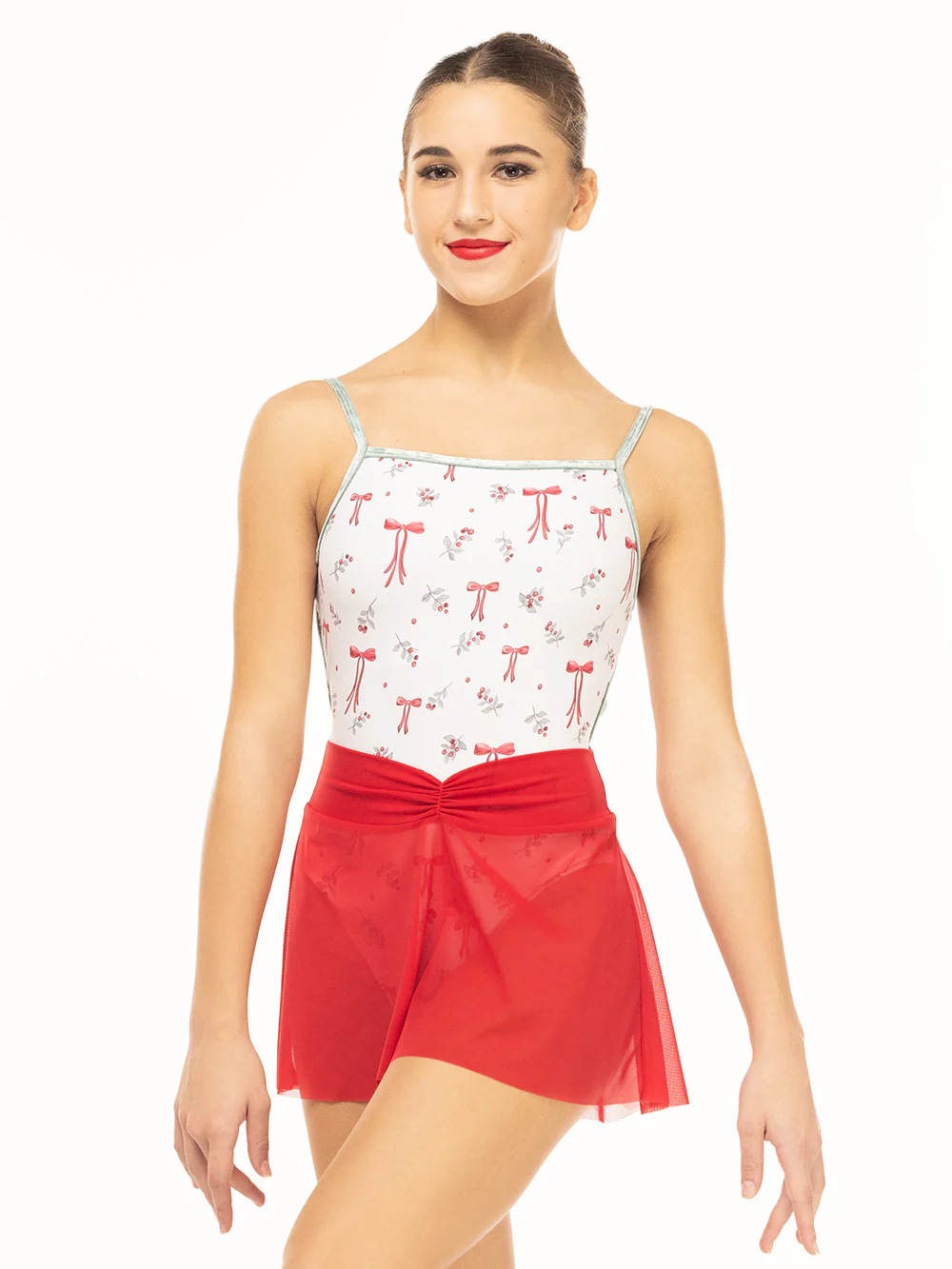 Amora Short Skirt Red Mesh RTW - Image 7