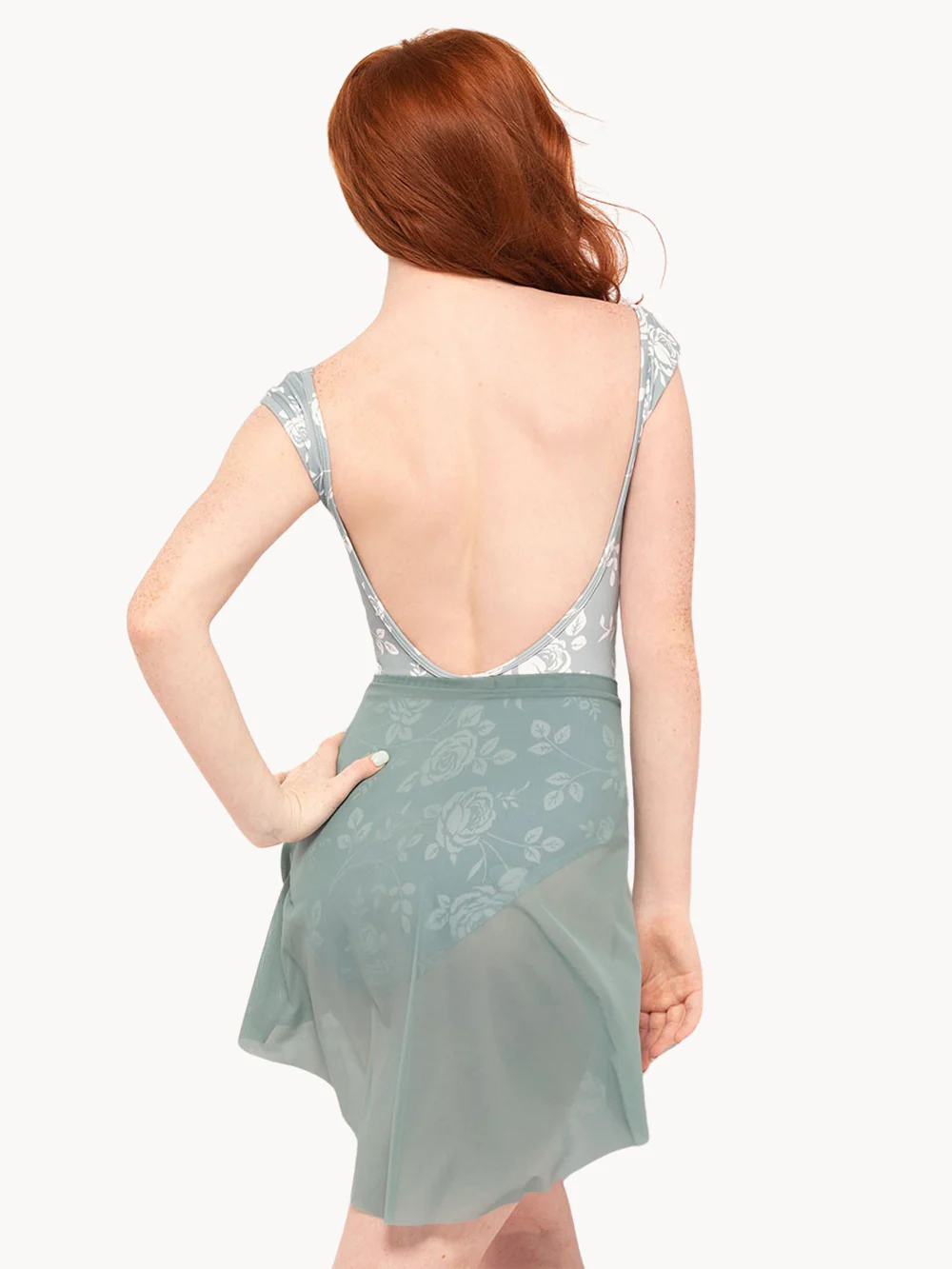 Asymmetrical Short Skirt Moonstone Mesh RTW - Image 5