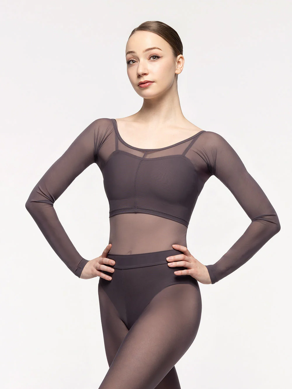 Back Seam Crop Top Mystic Mesh Kids RTW - Image 3