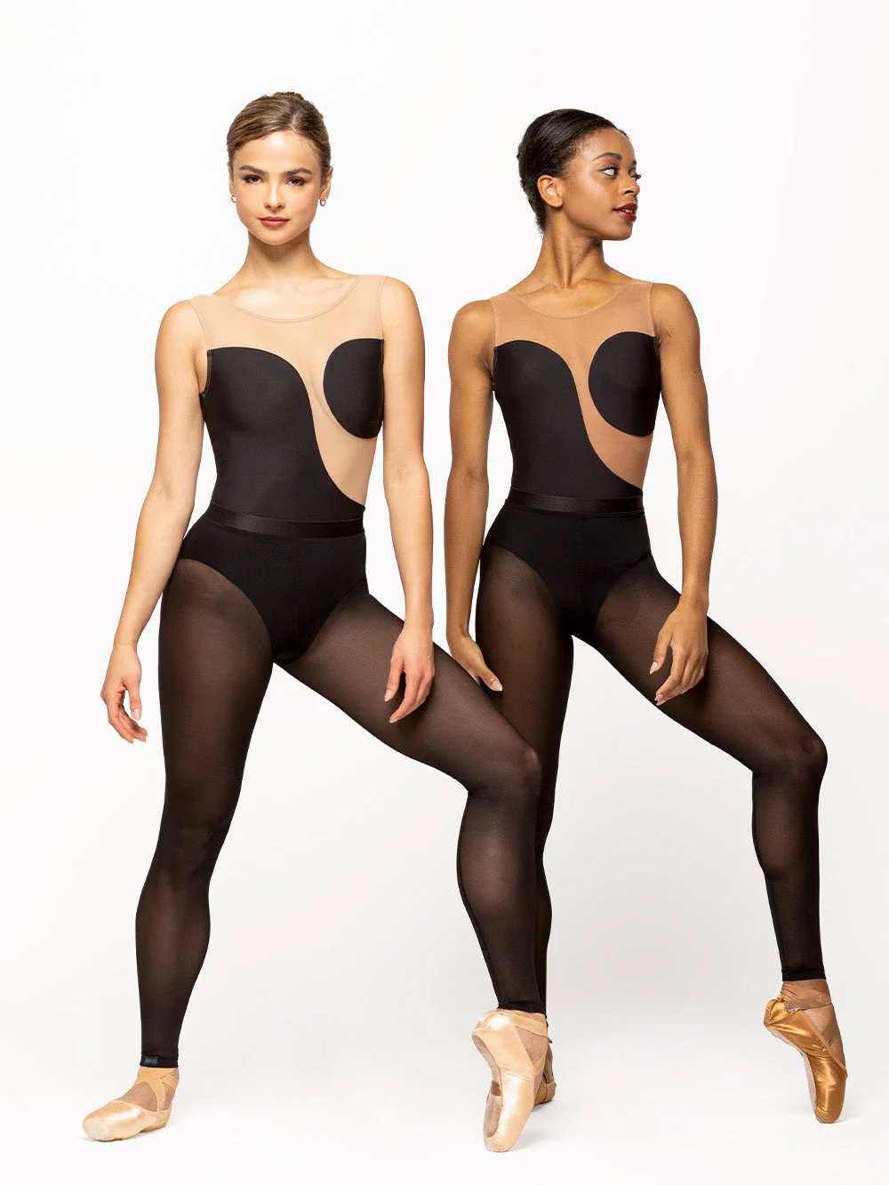 Back Seam Tights Black Mesh Kids RTW - Image 5