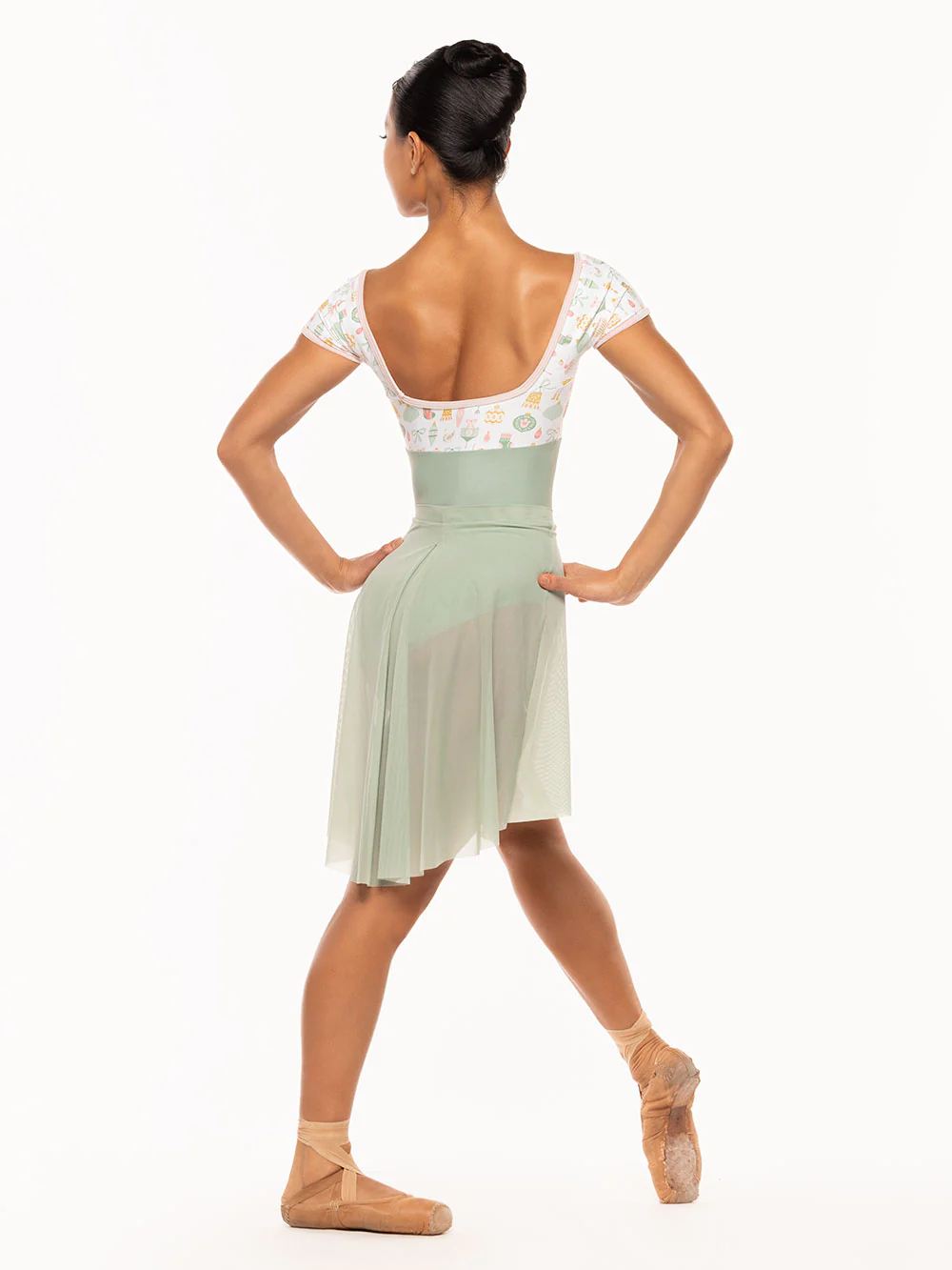 Back Tuck Skirt Paradise Garden Mesh RTW - Image 6