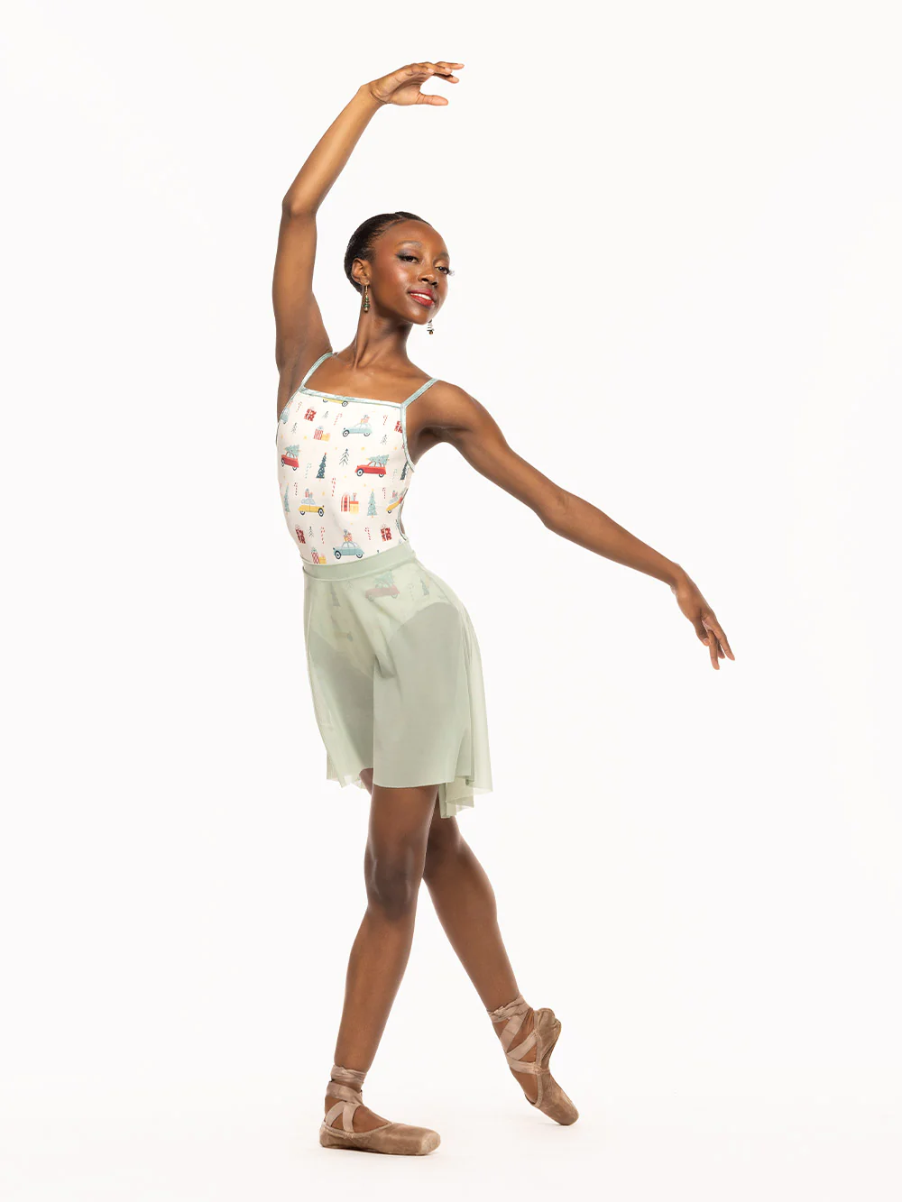 Back Tuck Skirt Paradise Garden Mesh RTW - Image 7