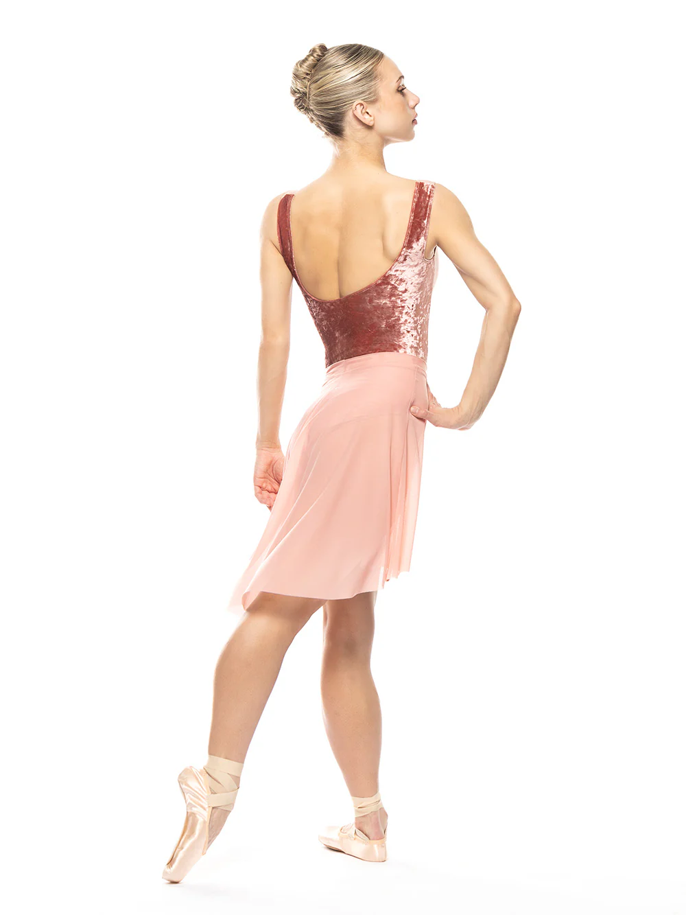 Back Tuck Skirt Rosewater Mesh Kids RTW - Image 2
