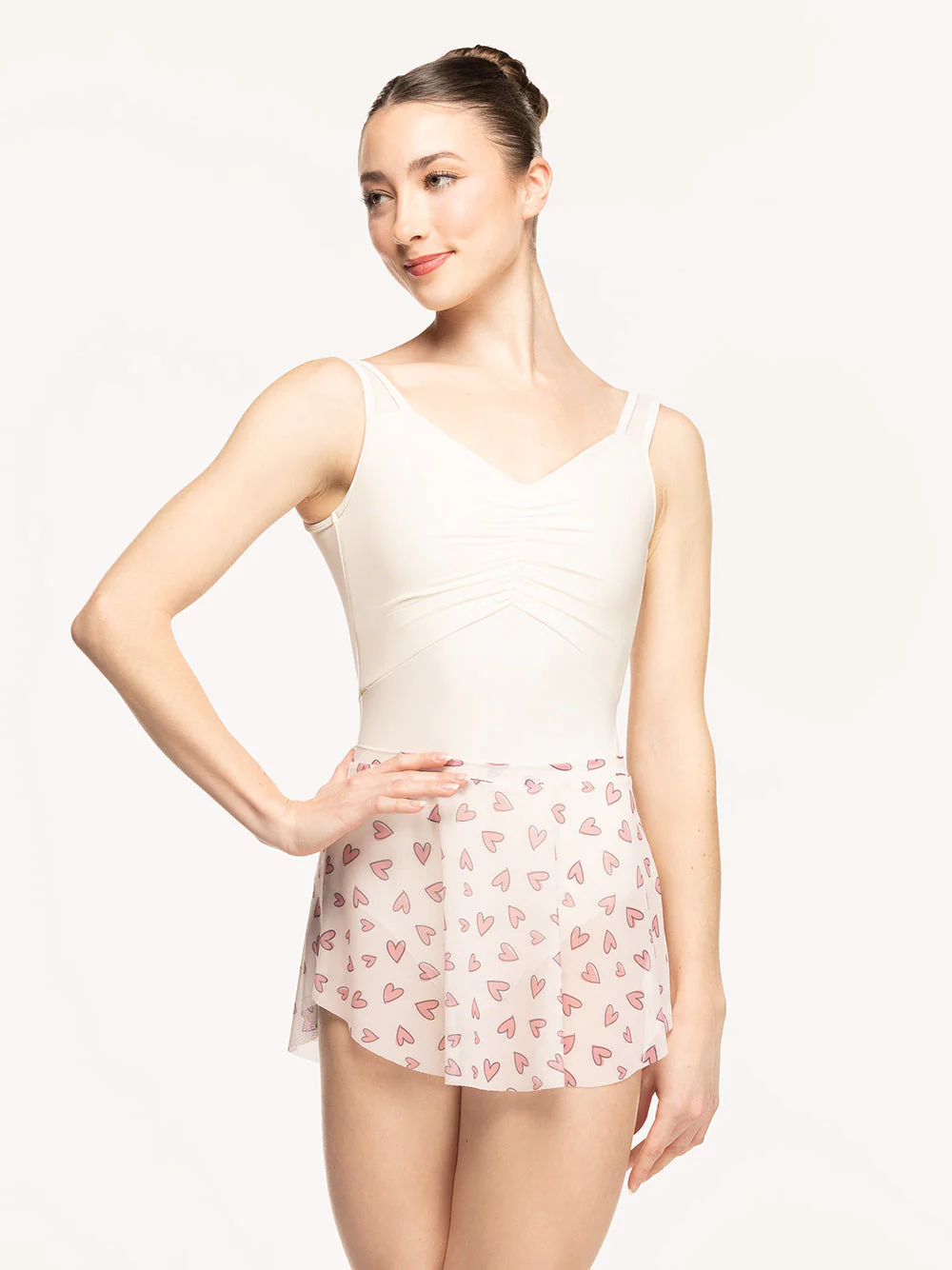 Calla Skirt Hearts Cream Mesh Kids RTW