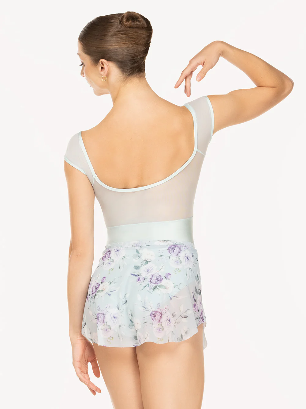 Calla Skirt Moonlit Garden Baby Blue Mesh Kids RTW - Image 2