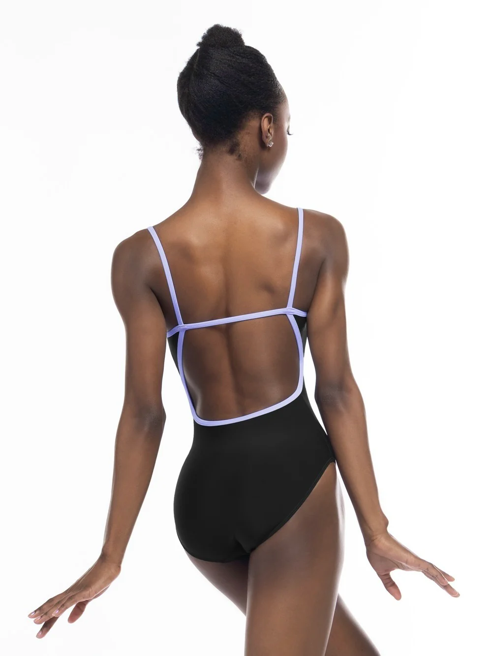 Candy Leotard Black Lavender Kids RTW - Image 2