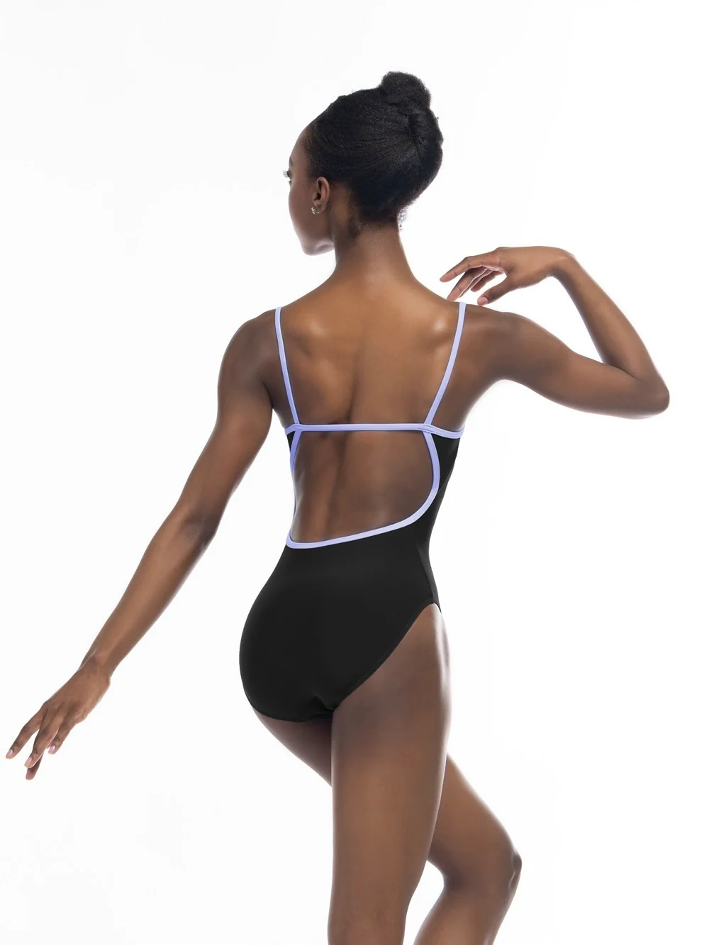Candy Leotard Black Lavender Kids RTW - Image 4