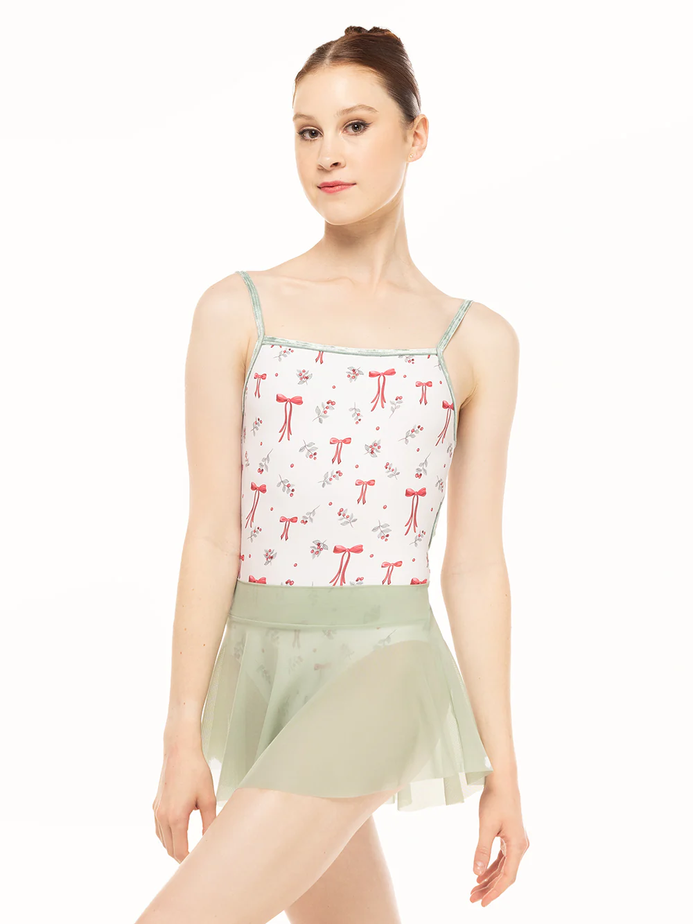 Candy Leotard Christmas Bows Kids RTW - Image 6