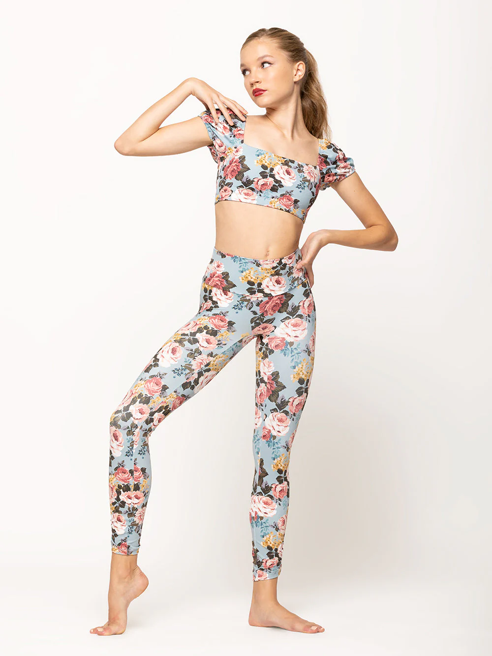 Carmen Tights Rhapsody Misty Blue Kids RTW - Image 3