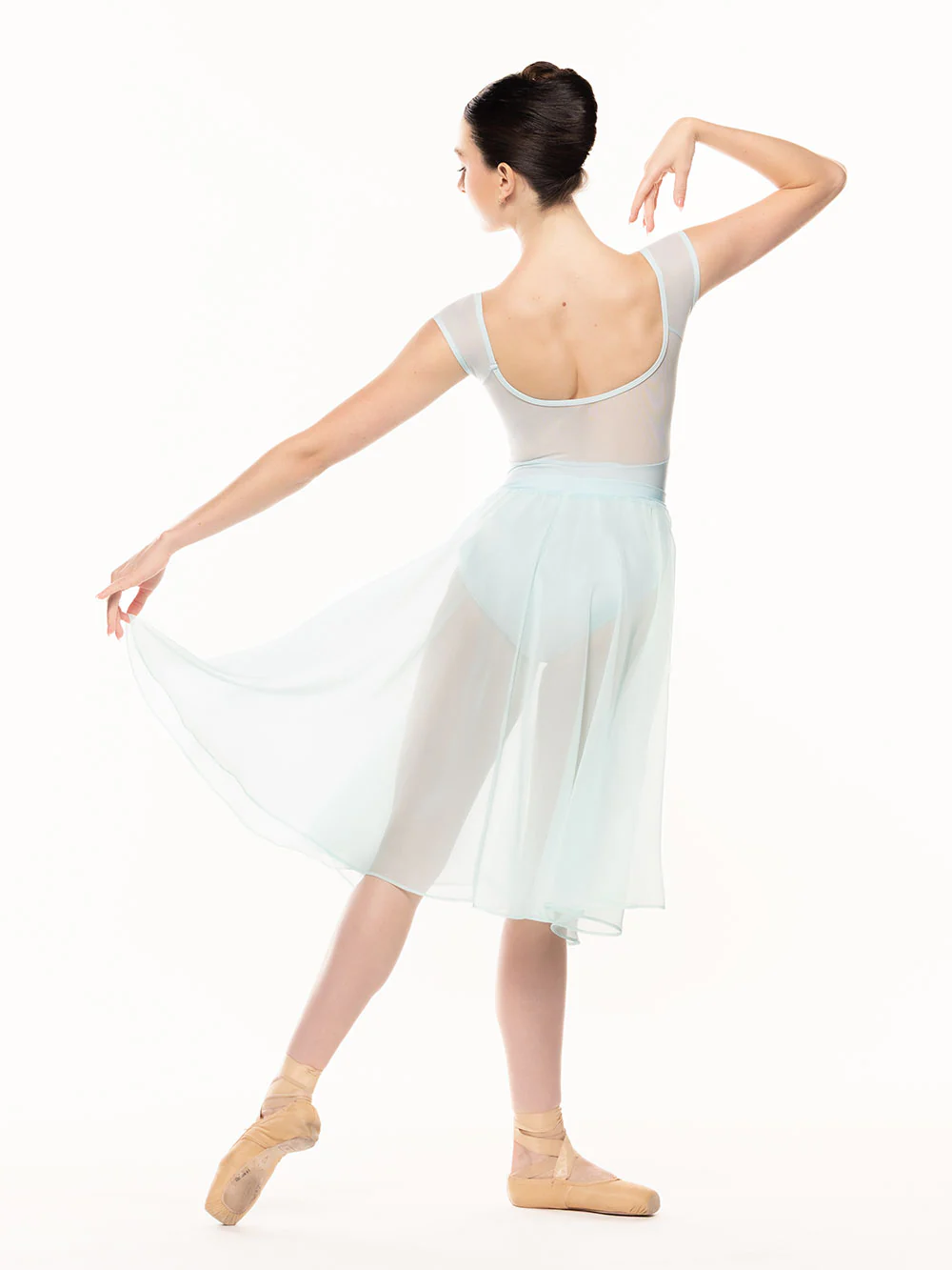 Chiffon Rehearsal Skirt Baby Blue Kids RTW - Image 2