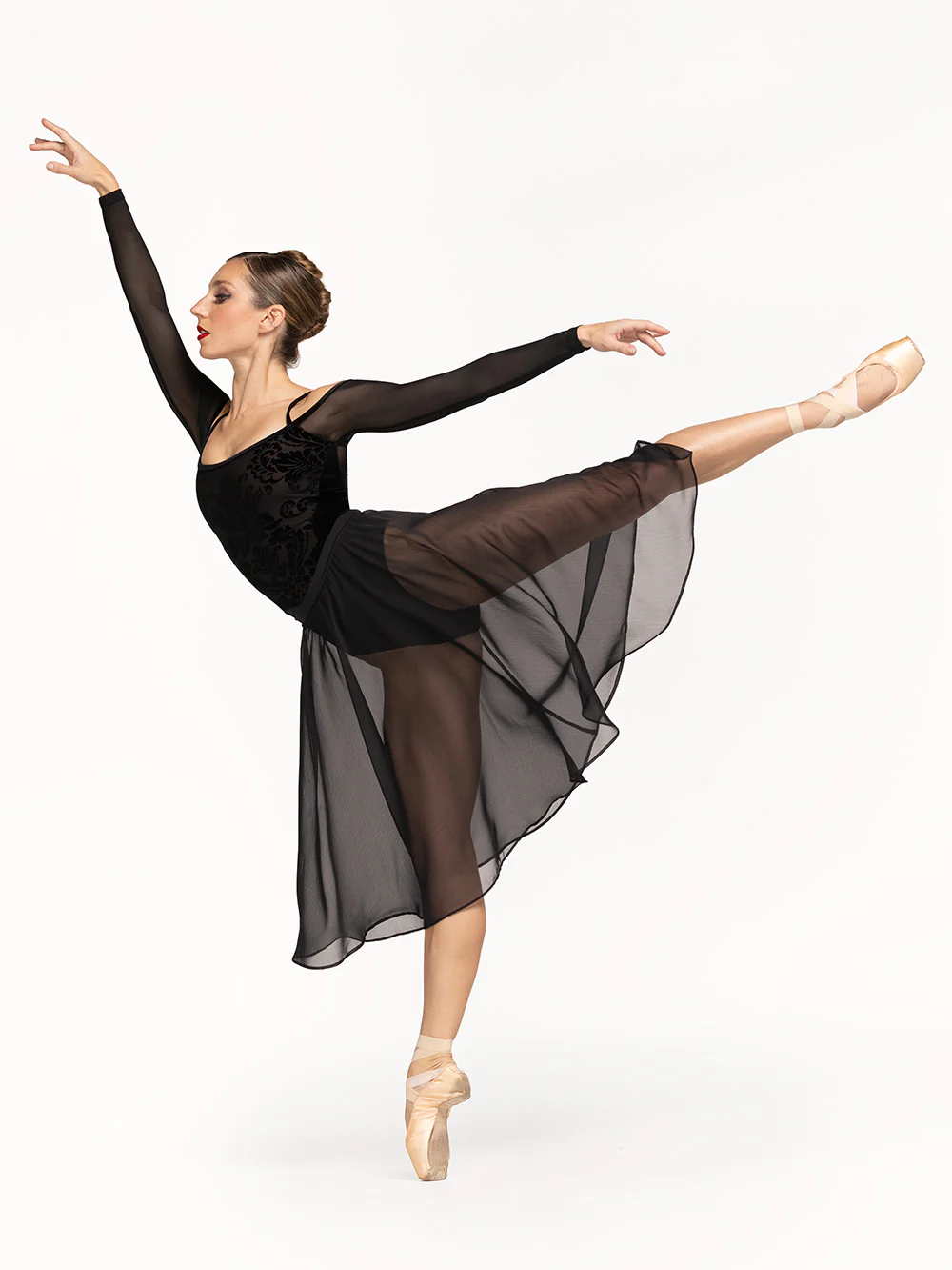Chiffon Rehearsal Skirt Black Kids RTW - Image 2