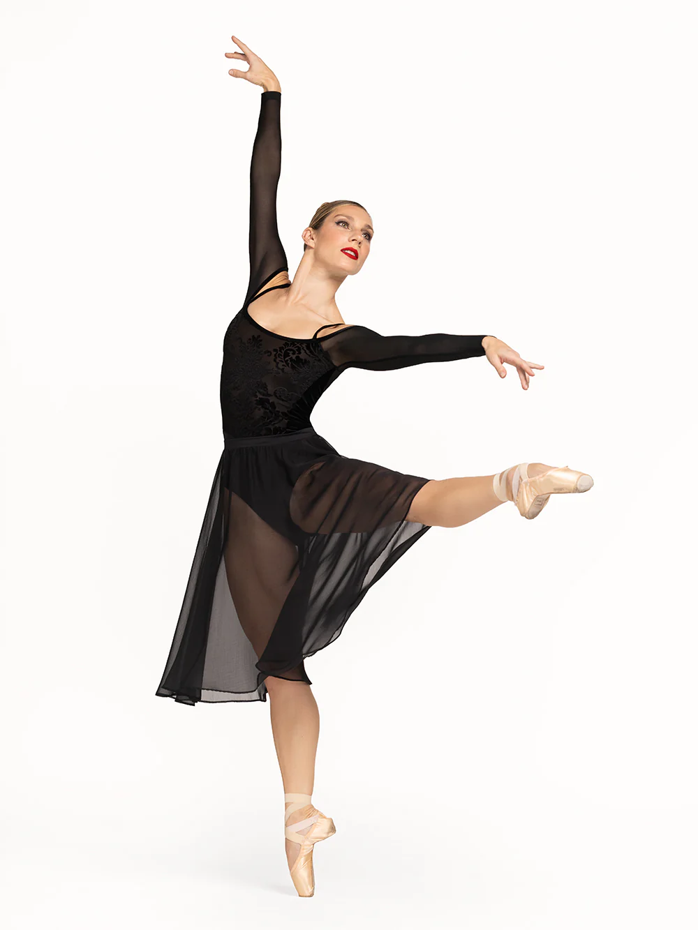 Chiffon Rehearsal Skirt Black RTW