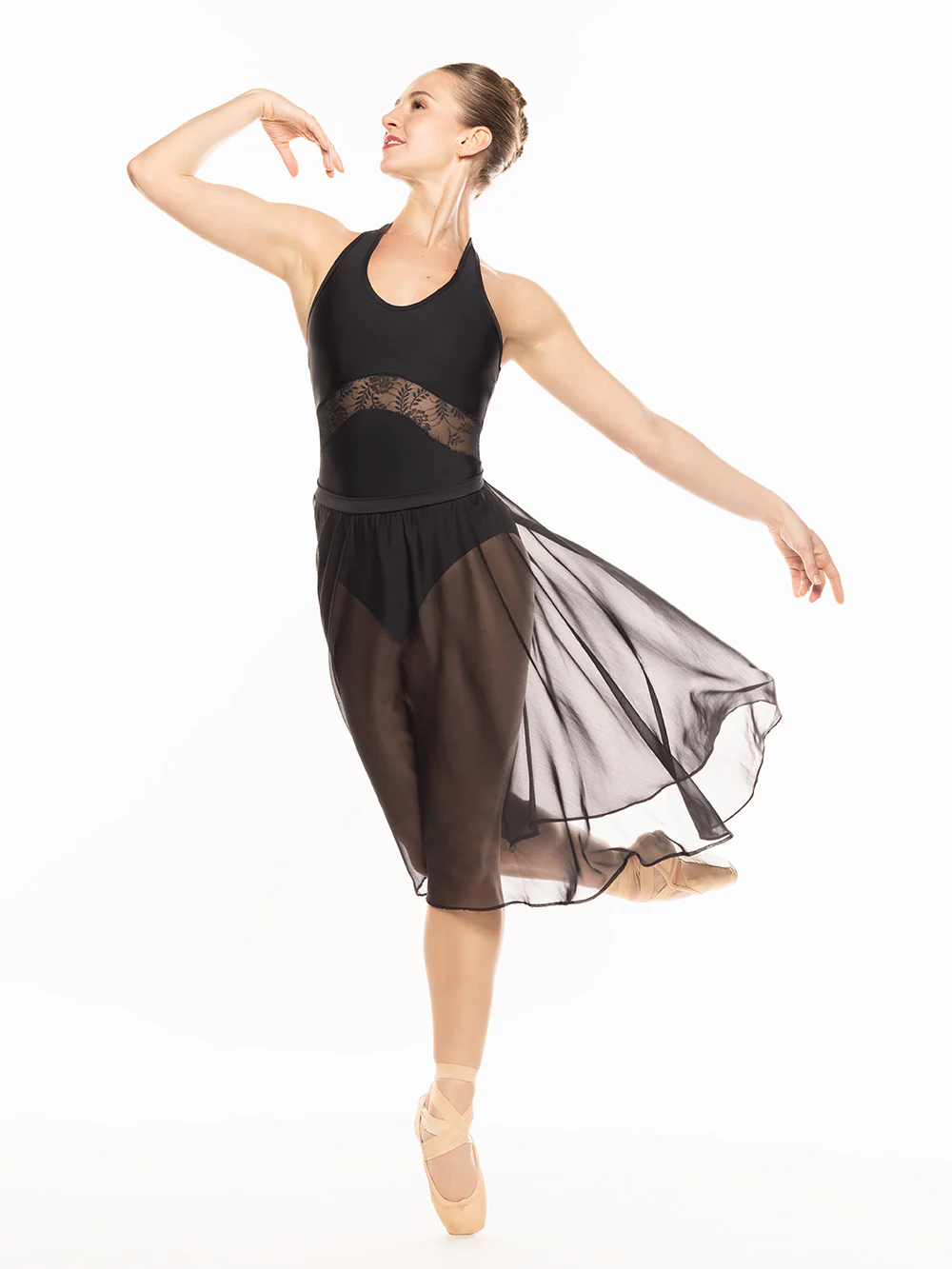Chiffon Rehearsal Skirt Black RTW - Image 10
