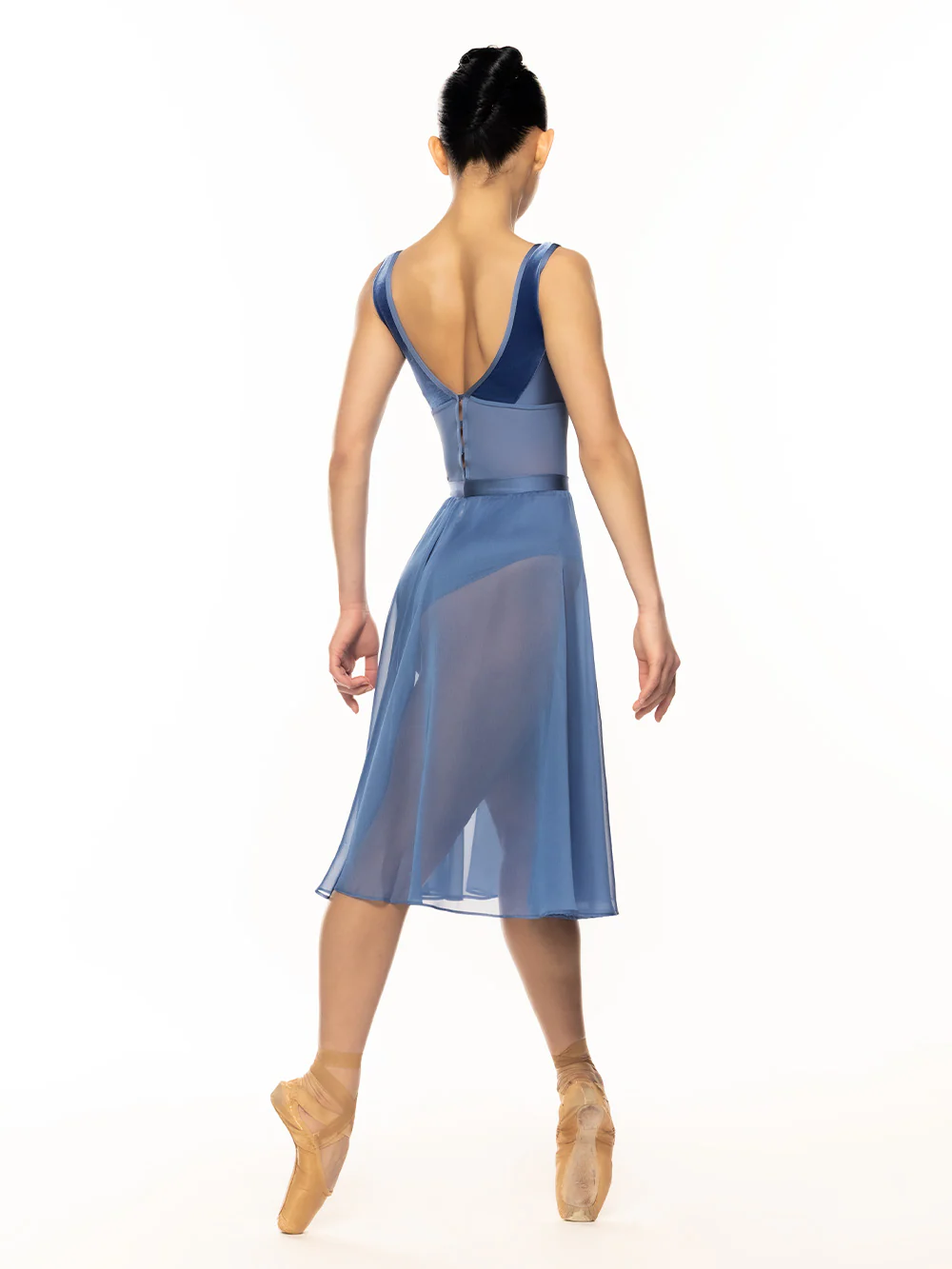 Chiffon Rehearsal Skirt Blue Steel Kids RTW - Image 2