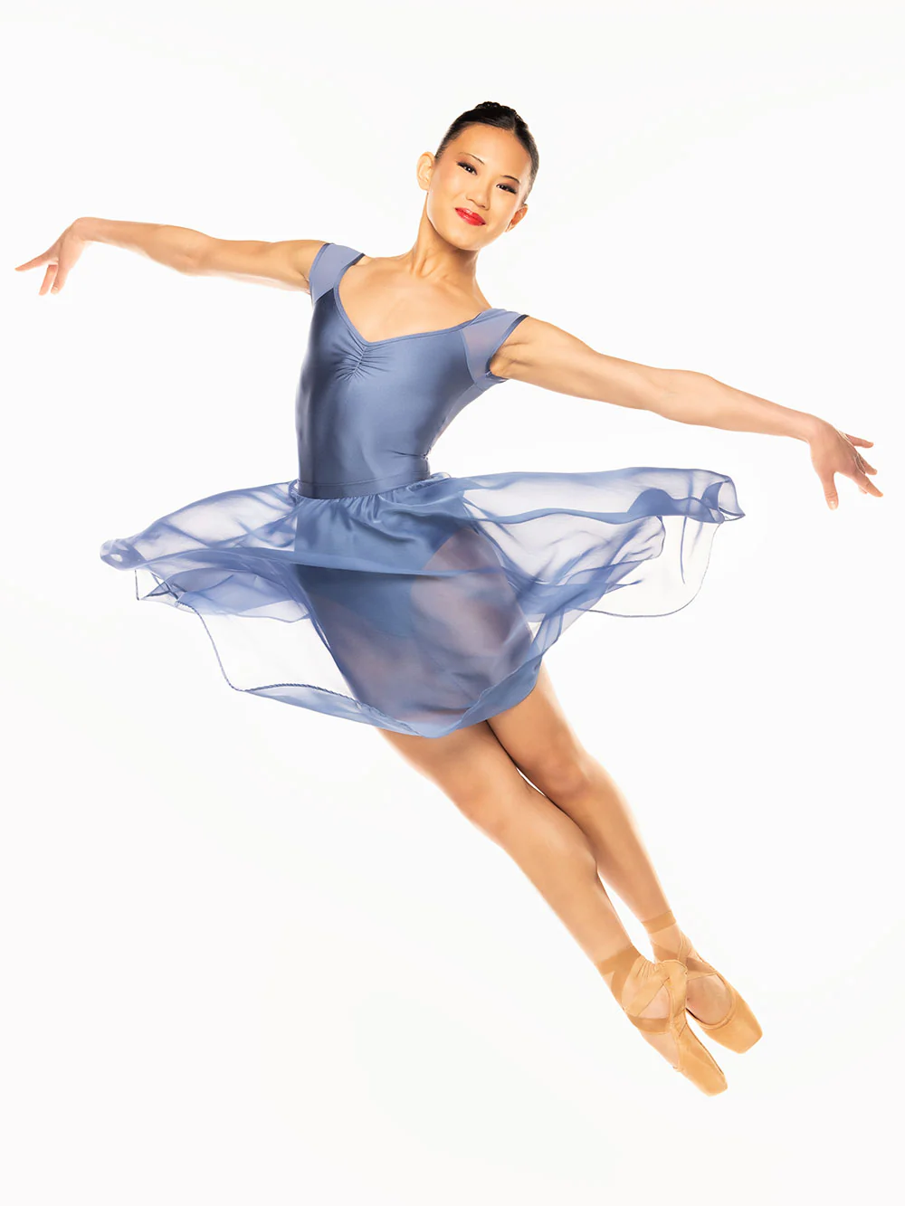 Chiffon Rehearsal Skirt Blue Steel Kids RTW - Image 3