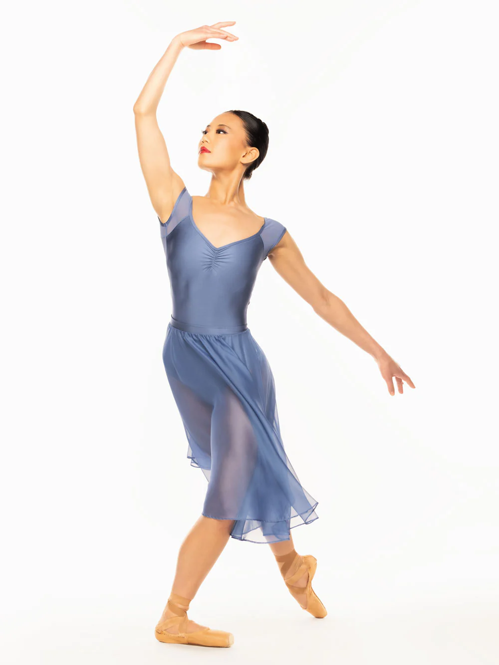 Chiffon Rehearsal Skirt Blue Steel Kids RTW - Image 4