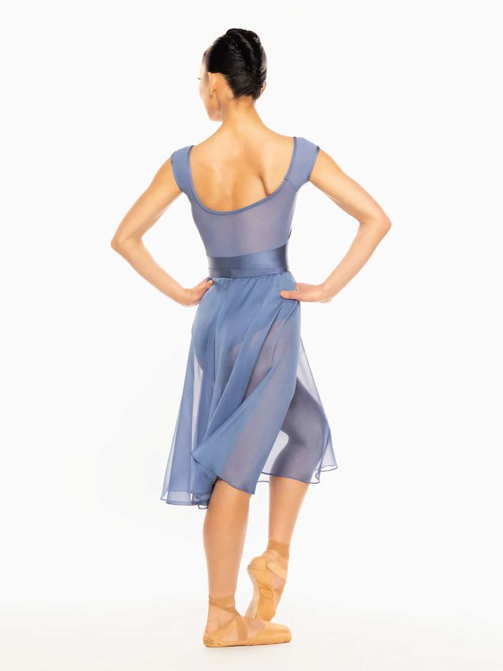 Chiffon Rehearsal Skirt Blue Steel Kids RTW - Image 6