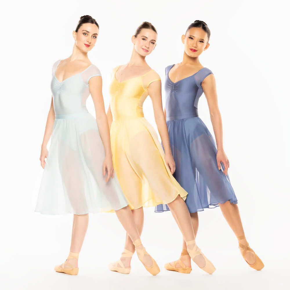 Chiffon Rehearsal Skirt Blue Steel Kids RTW - Image 7