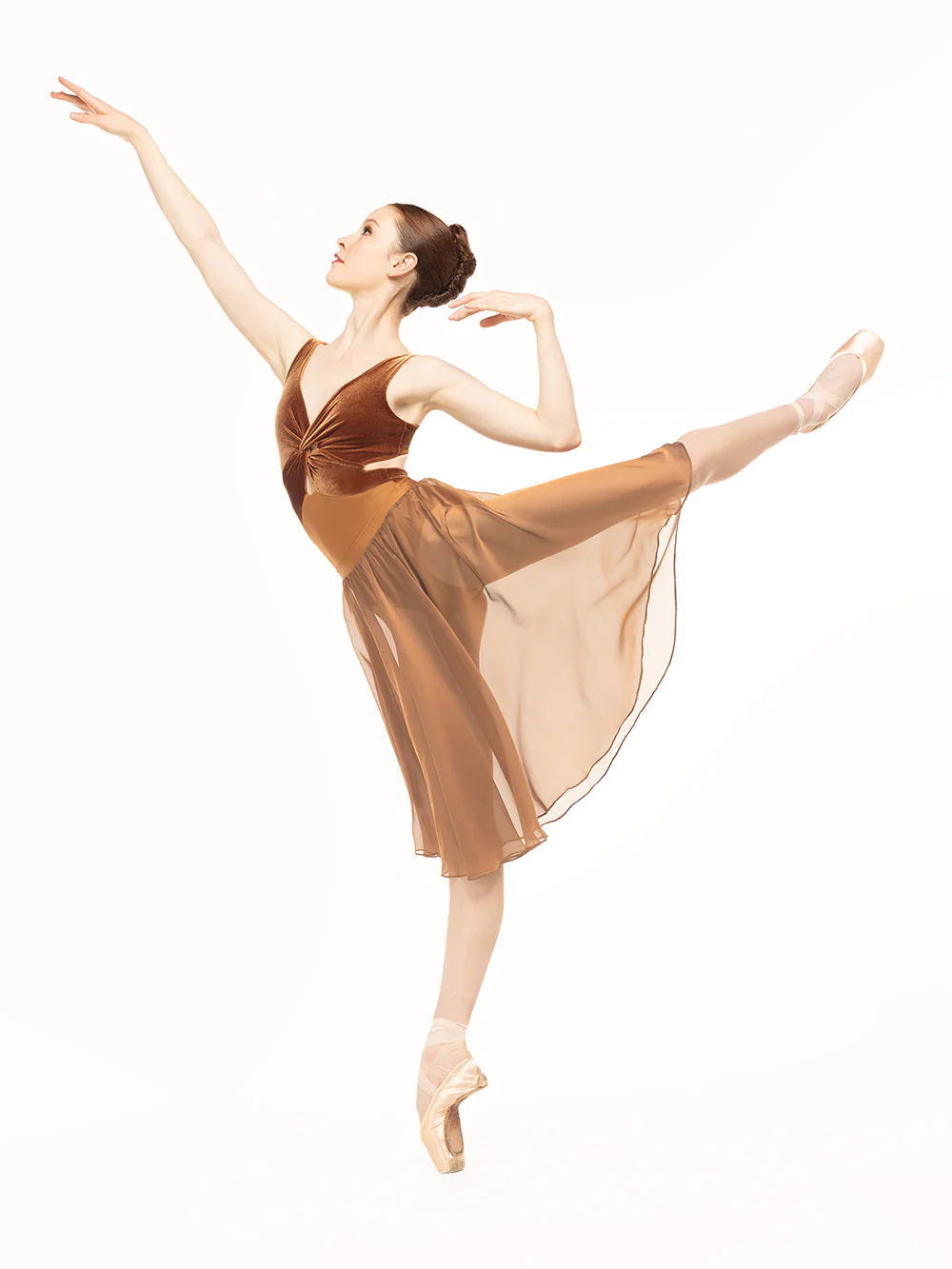 Chiffon Rehearsal Skirt Cognac RTW - Image 4