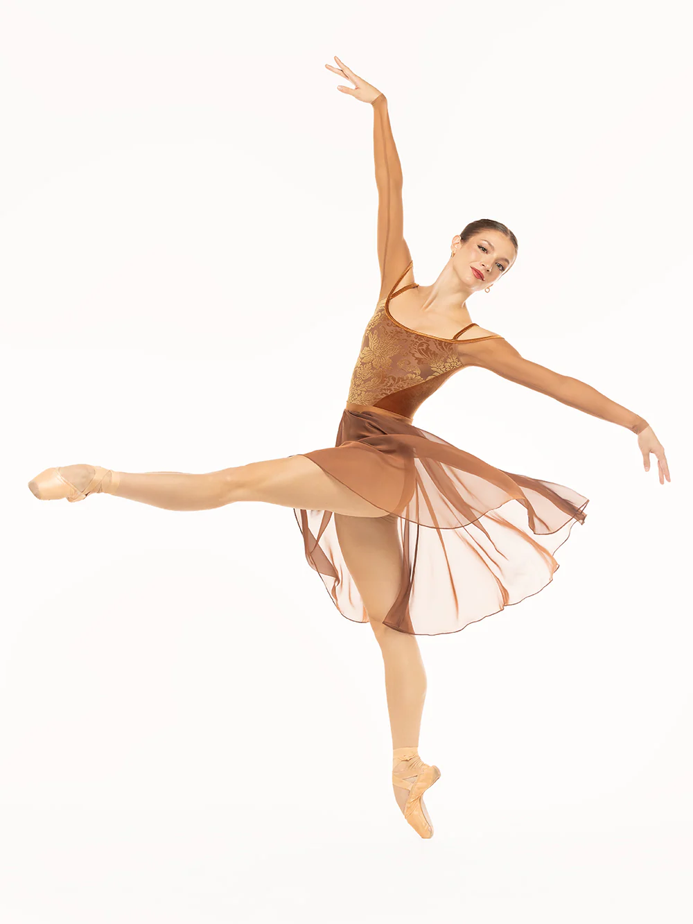 Chiffon Rehearsal Skirt Cognac Kids RTW - Image 6