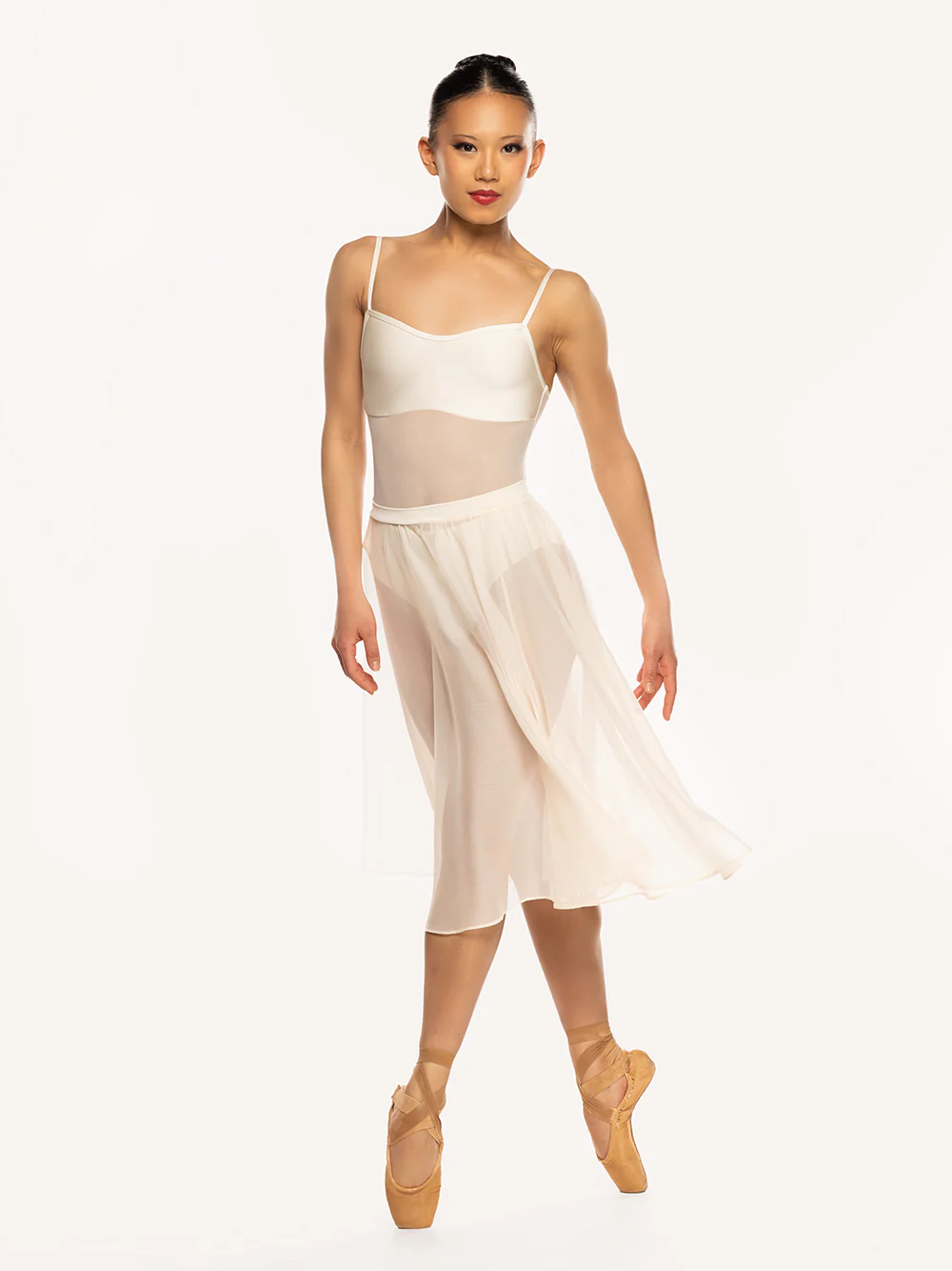 Chiffon Rehearsal Skirt Cream RTW - Image 4
