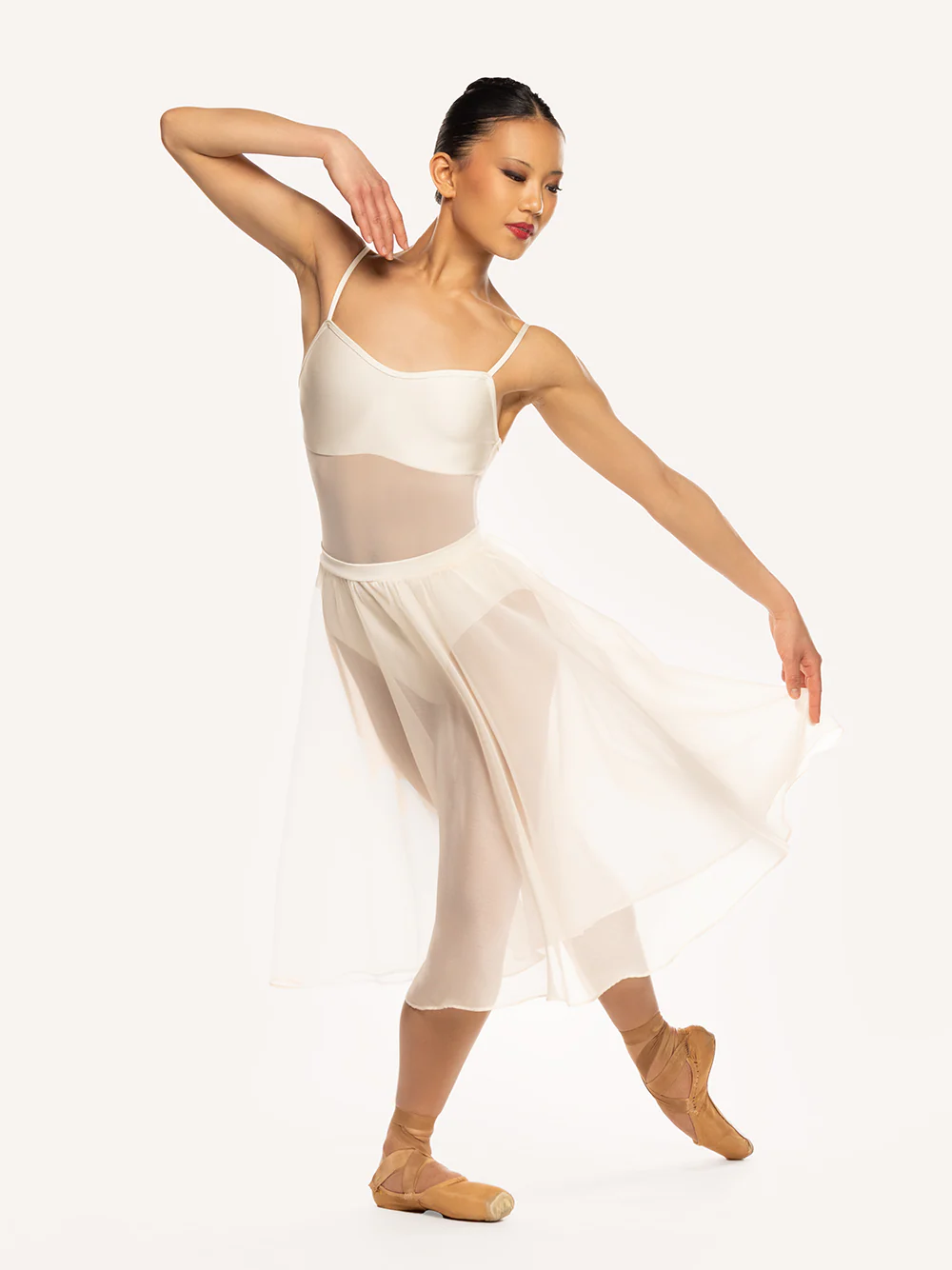 Chiffon Rehearsal Skirt Cream RTW - Image 5