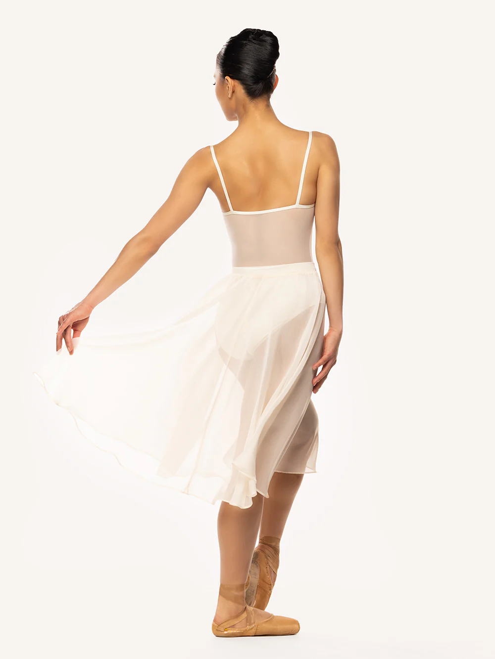 Chiffon Rehearsal Skirt Cream RTW - Image 8