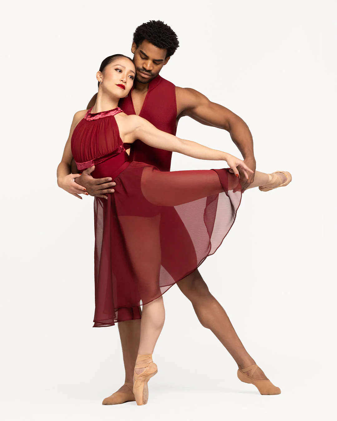 Chiffon Rehearsal Skirt Garnet RTW - Image 5