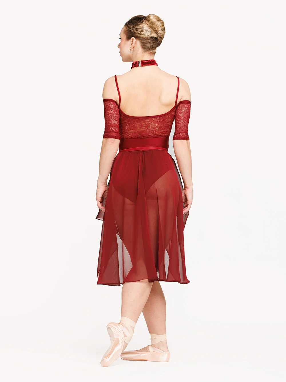 Chiffon Rehearsal Skirt Garnet RTW - Image 7