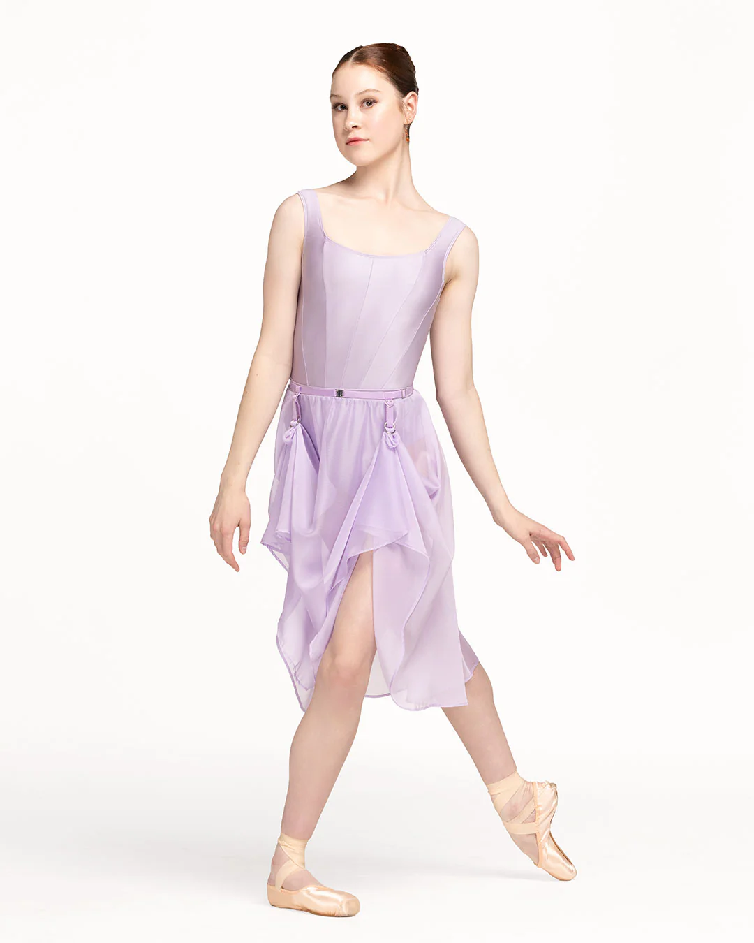 Chiffon Rehearsal Skirt Iced Lilac Kids RTW - Image 7