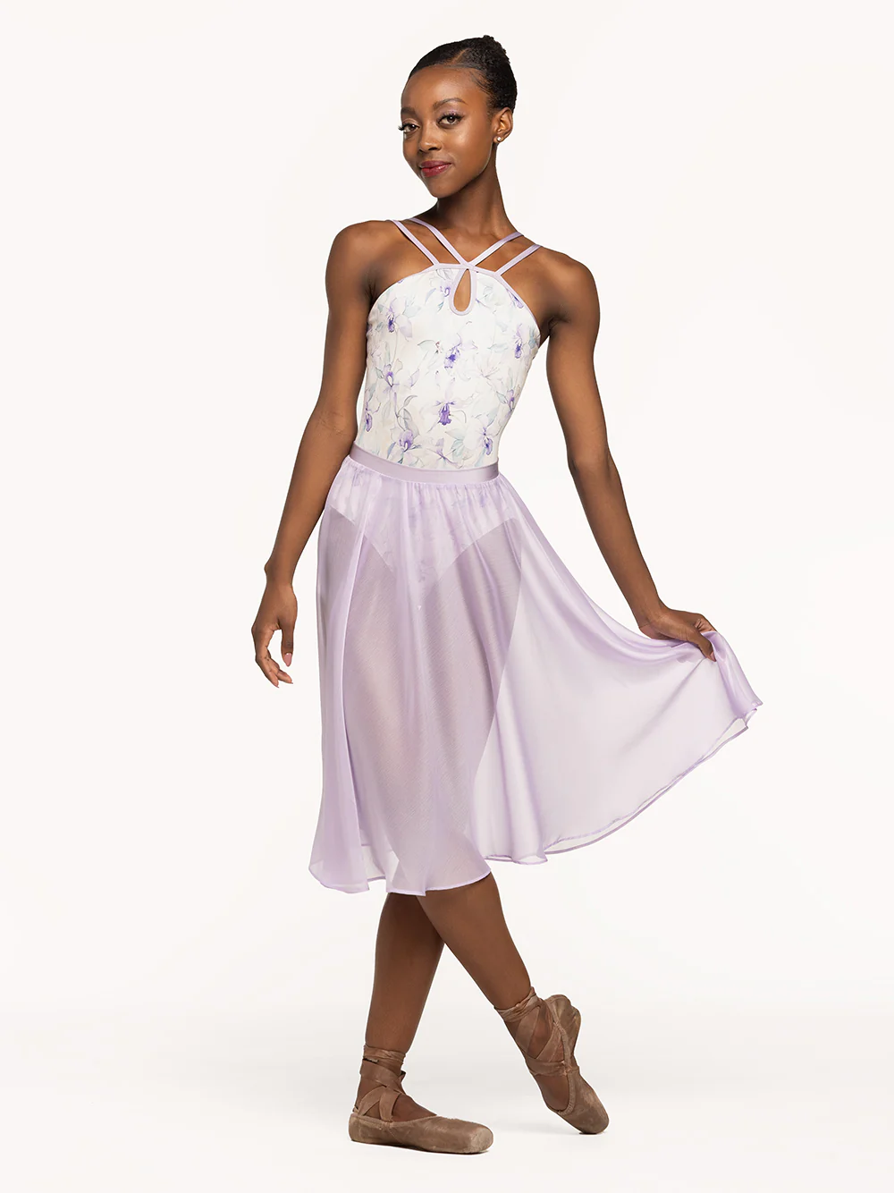 Chiffon Rehearsal Skirt Iced Lilac Kids RTW - Image 9