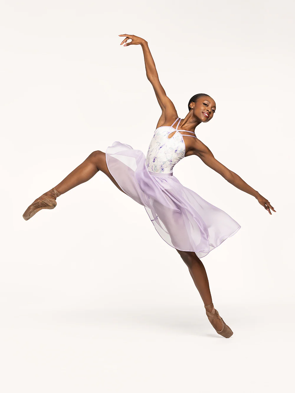 Chiffon Rehearsal Skirt Iced Lilac RTW - Image 3