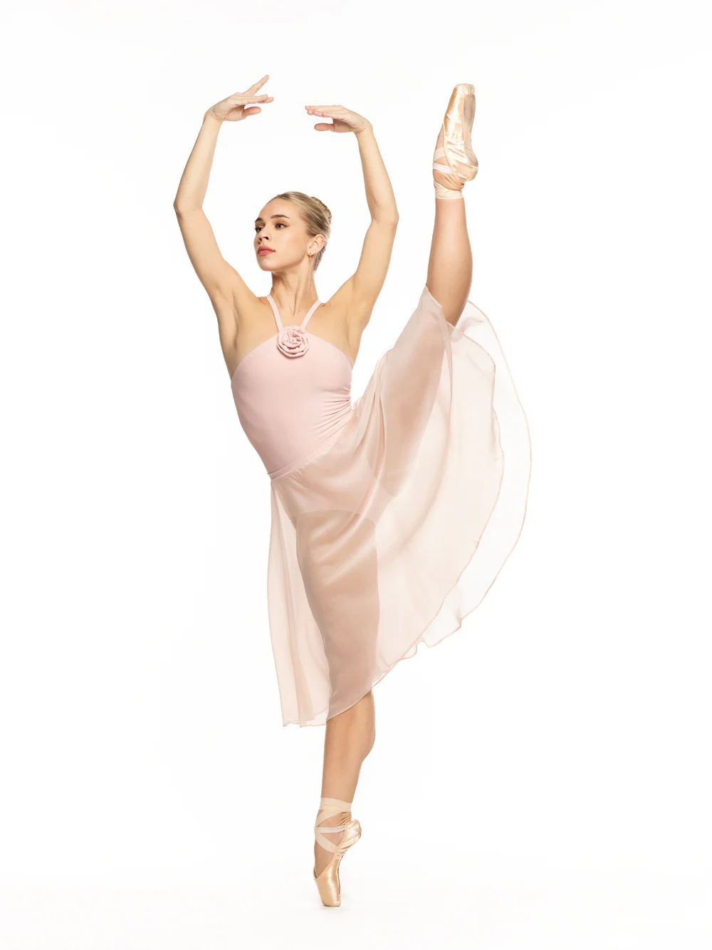 Chiffon Rehearsal Skirt Powder Pink RTW - Image 3