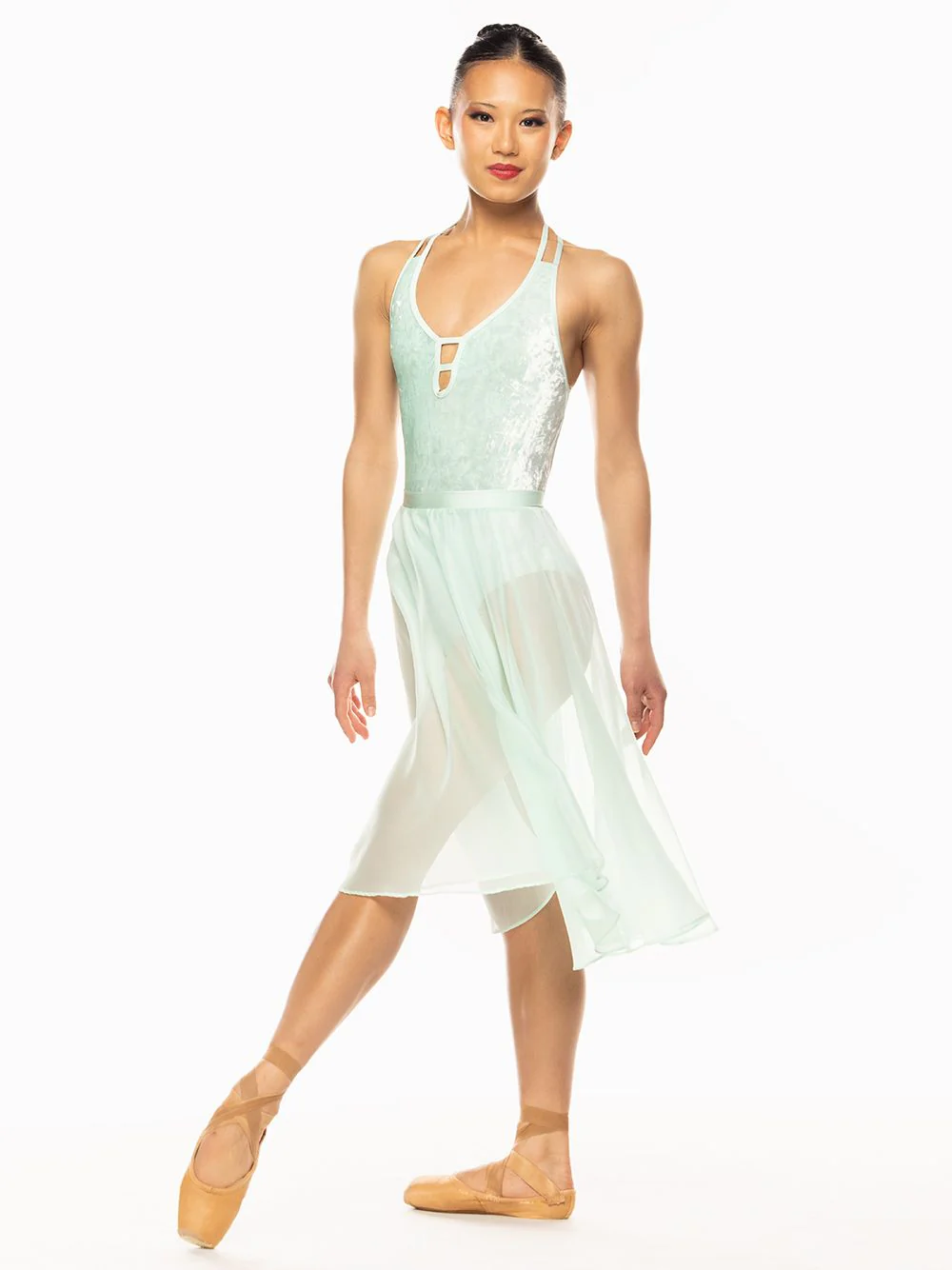 Chiffon Rehearsal Skirt Spearmint Kids RTW - Image 7