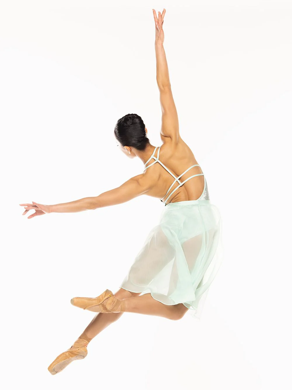 Chiffon Rehearsal Skirt Spearmint Kids RTW - Image 8