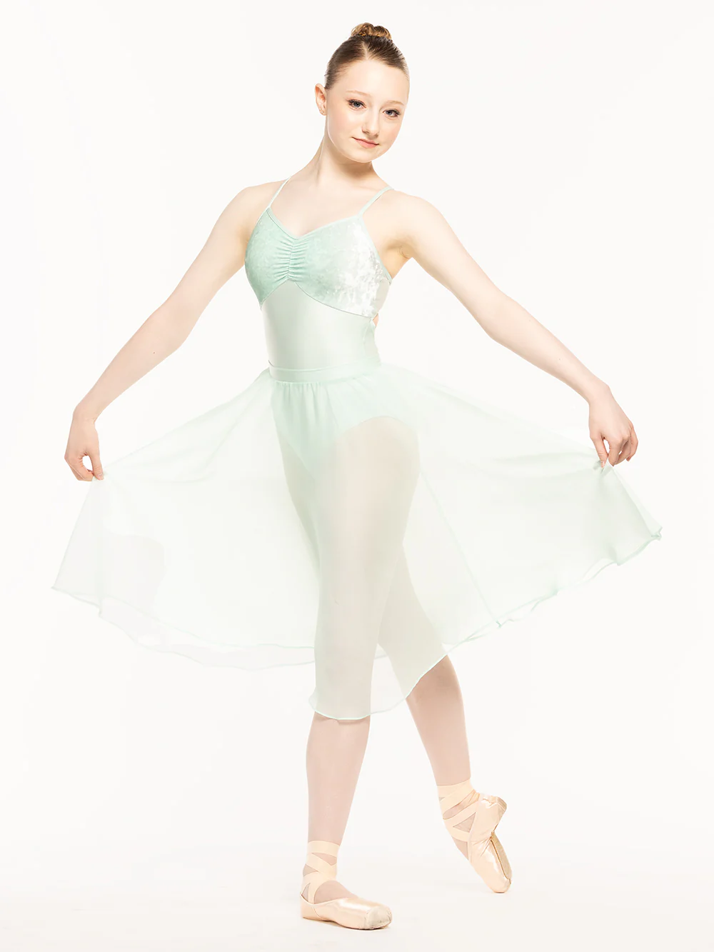 Chiffon Rehearsal Skirt Spearmint RTW - Image 8