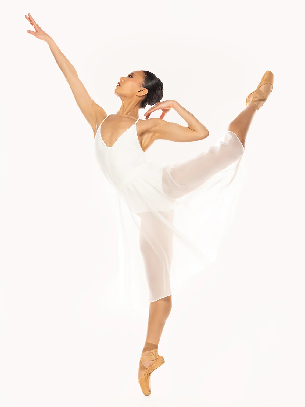 Chiffon Rehearsal Skirt Stage White RTW - Image 3