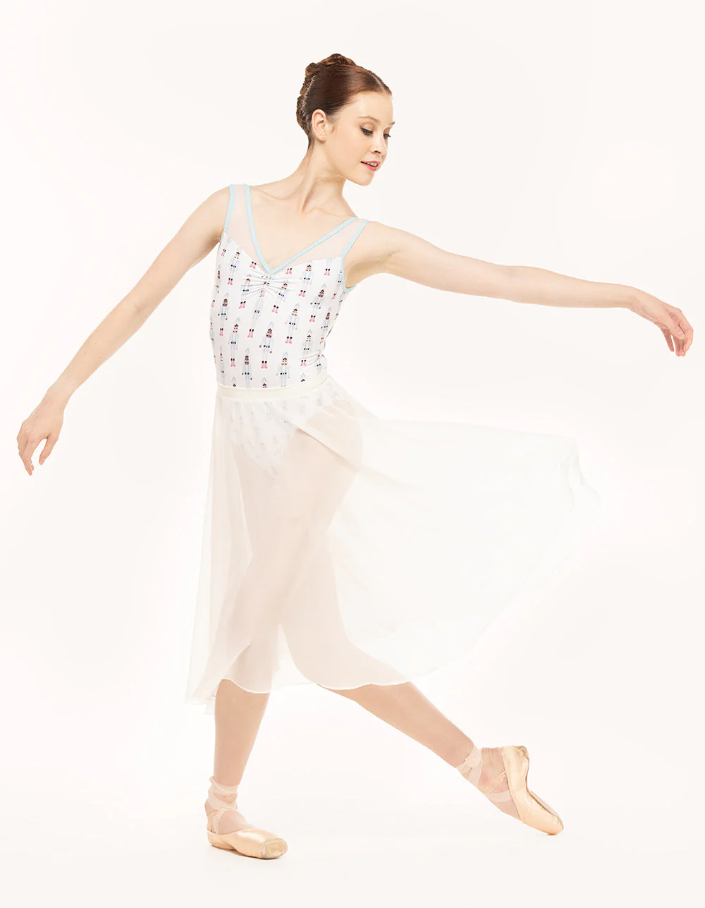Chiffon Rehearsal Skirt Stage White RTW - Image 9