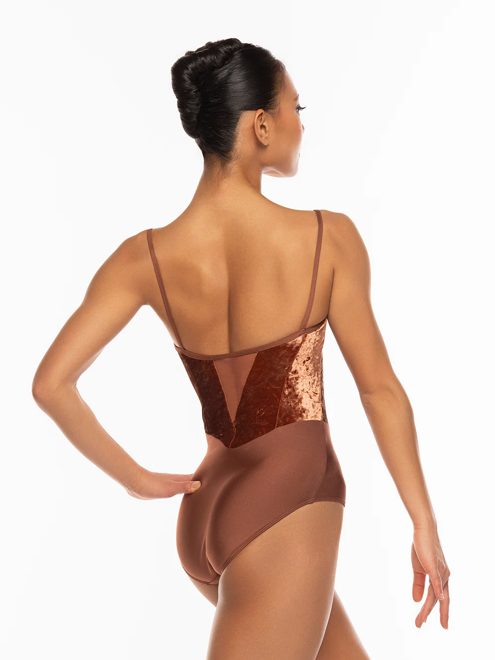 Chloe Leotard Spice Crushed Velvet RTW - Image 2