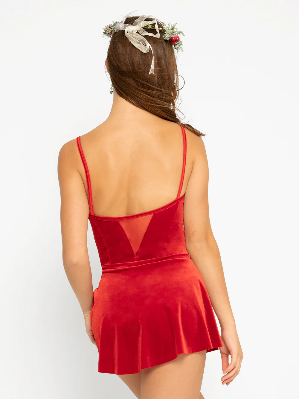 Chloe Red Velvet Leotard RTW - Image 2
