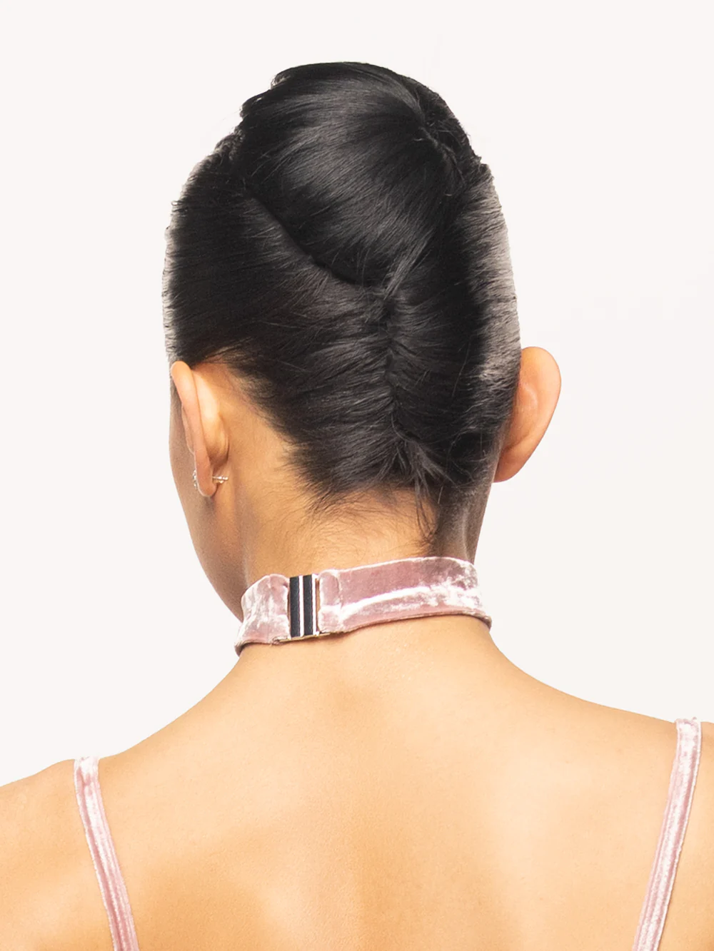 Choker Dusty Rose Crushed Velvet RTW - Image 2