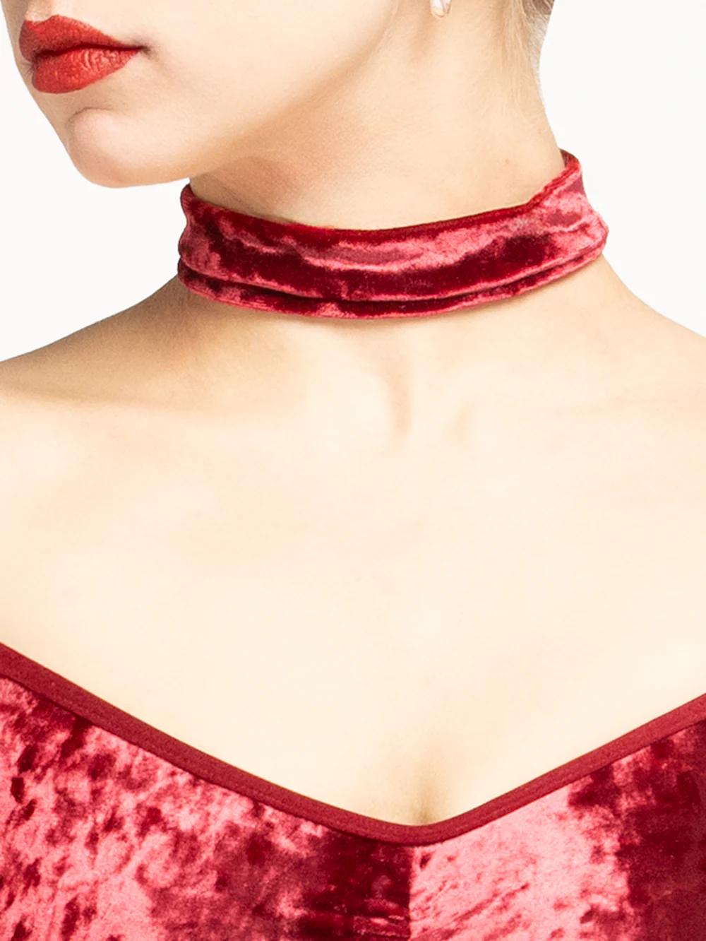 Choker Vampire Crushed Velvet RTW