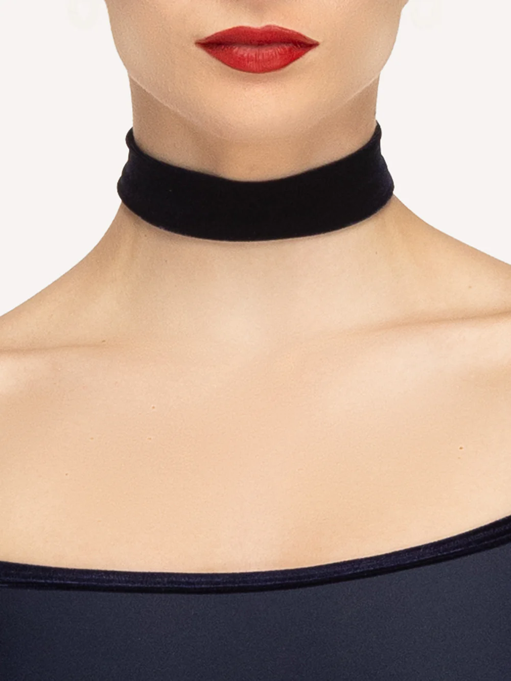 Choker Navy Velvet RTW