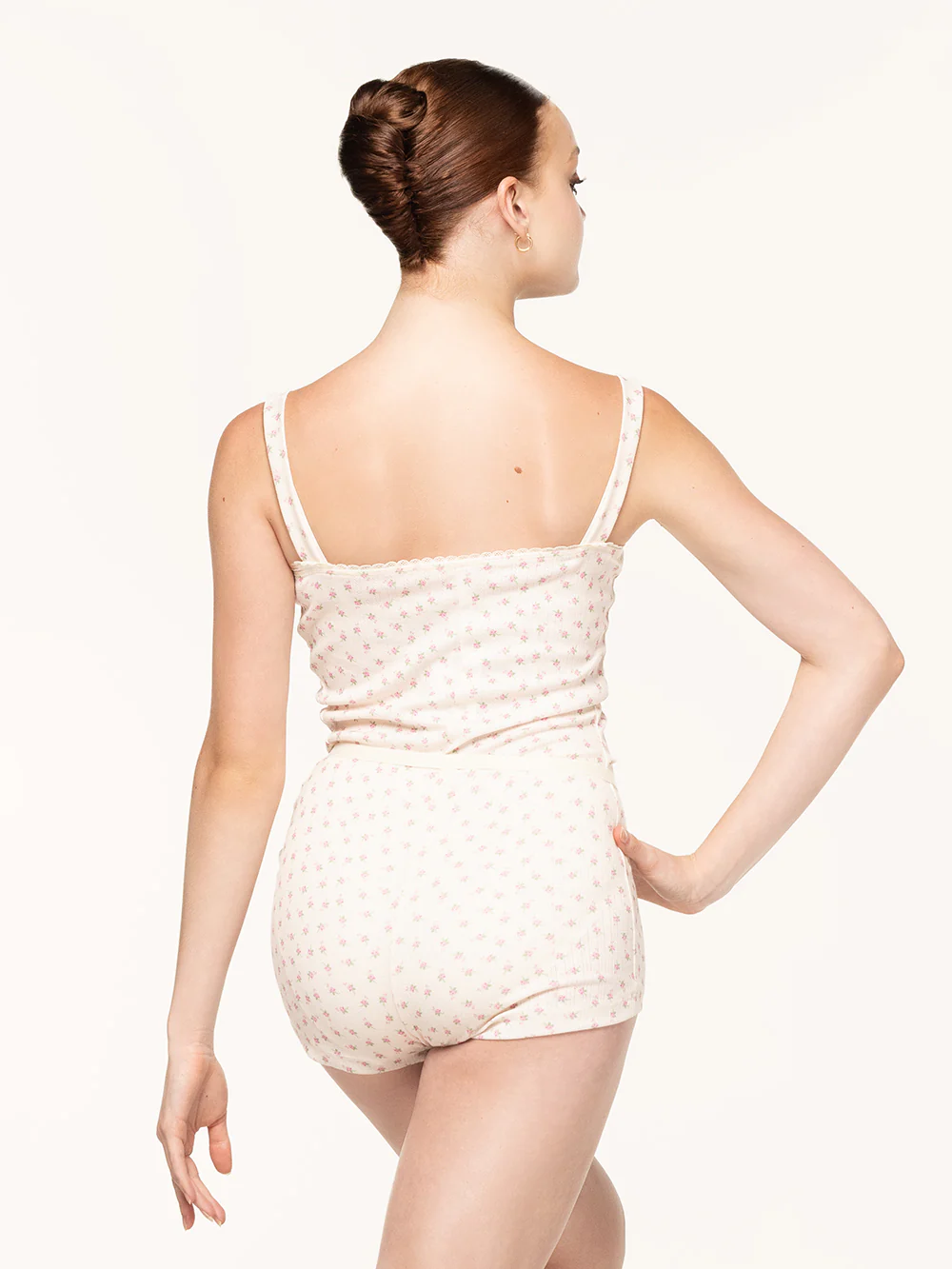Deven Biketard Knit Cream Pointelle Kids RTW - Image 3