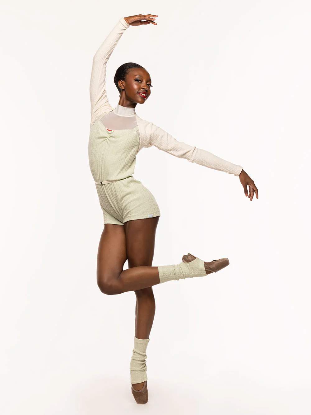 Deven Biketard Knit Honeydew Kids RTW - Image 3